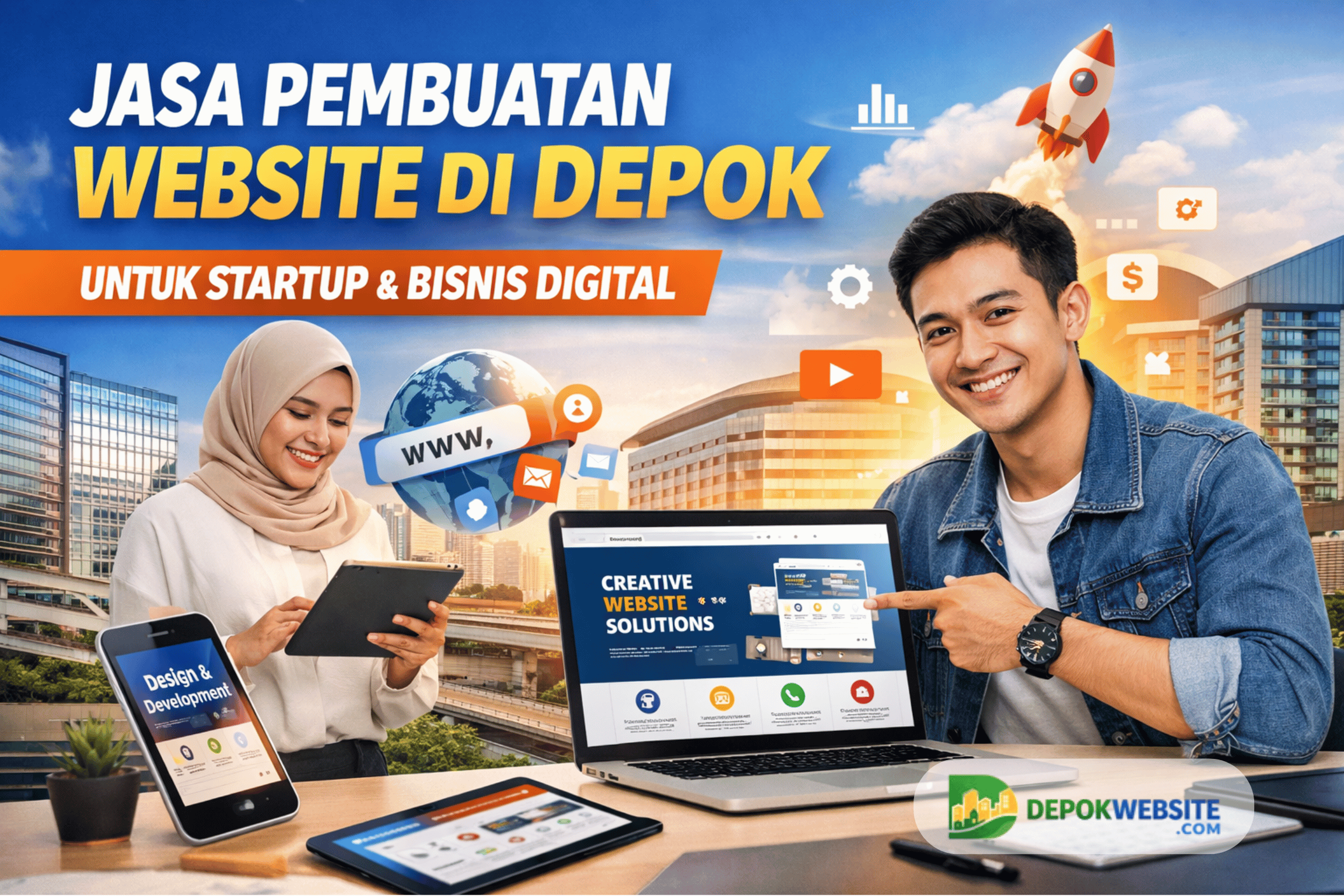 Jasa Website Depok untuk Startup & Bisnis Digital
